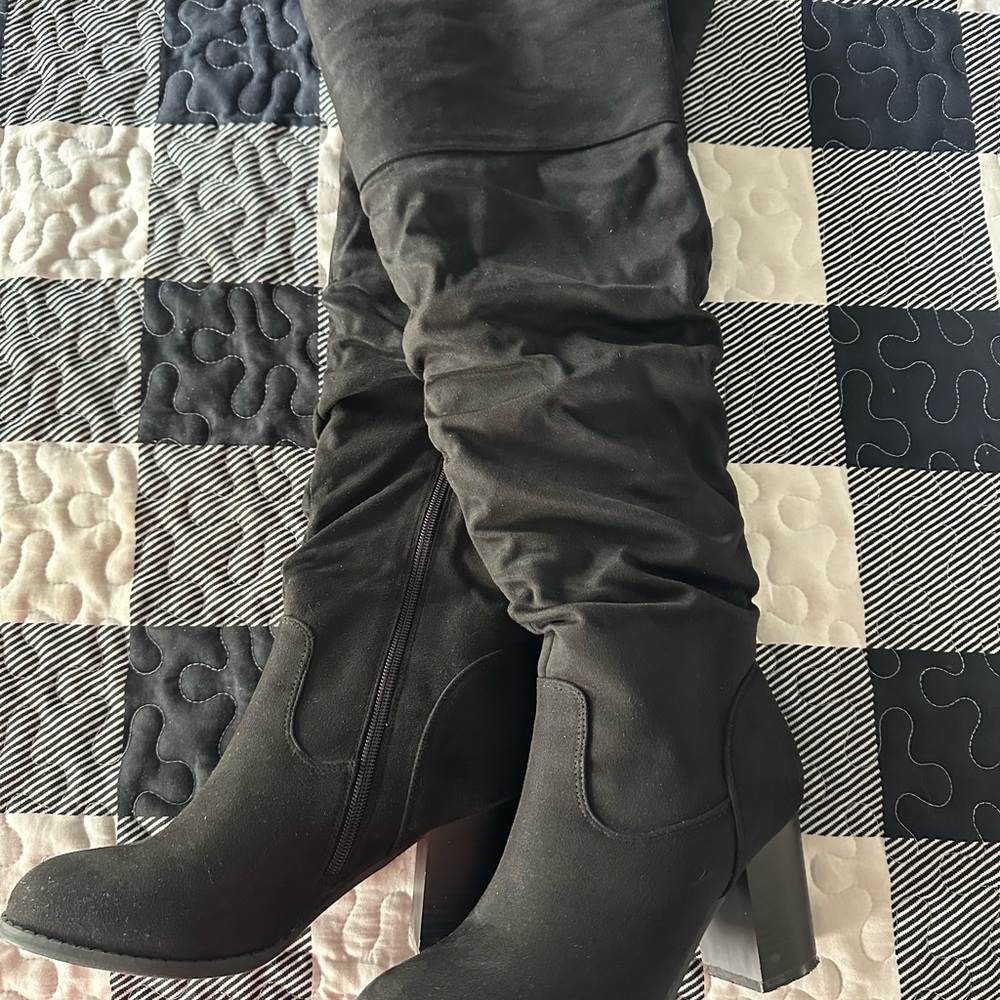 Black Women's Over the Knee Boots